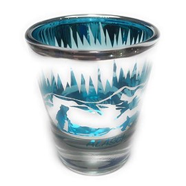 Alaska Mountain Dog Mushing Souvenir Shot Glass