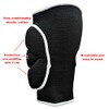 Pair of Elastic Cotton Volleyball Padded Knee Pads EVA Sports