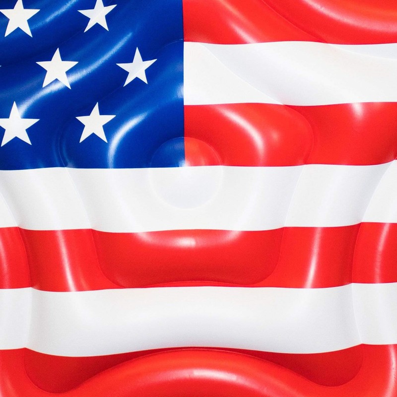 Swimline Inflatable Americana Star Island Pool Raft 65" x 69"