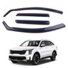 DOLKSN Smoke Black in-Channel Window Visor Window Deflectors Rain Guards