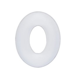 20.8cm Fillable Cardboard Number Paper Mache Shaped Container Box Birthday Party (White, 0)