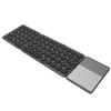 Round Key Bluetooth Foldable Keyboard with Touchpad Universal 140mAh Wireless