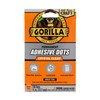 Gorilla Permanent Adhesive Dots, Double-Sided, Clear, 0.5" Diameter, 150 Pieces