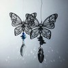 H&D Hanging Crystal Suncatcher, Metal Pendant