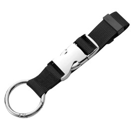 Add a Bag Luggage Strap Jacket Gripper, Luggage Hook Travel Belt Strap for Carry Bag Adjustable Heavy Duty Baggage Suitcase Belt with D-Buckle O-Ring, Black