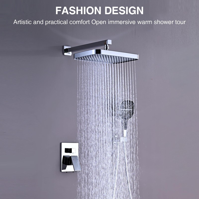 Luxury 13 Inch Rain Shower System，High Pressure Shower Heads with