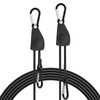 SDTC Tech 70 Inch Adjustable Bungee Cords with Carabiner Hooks,