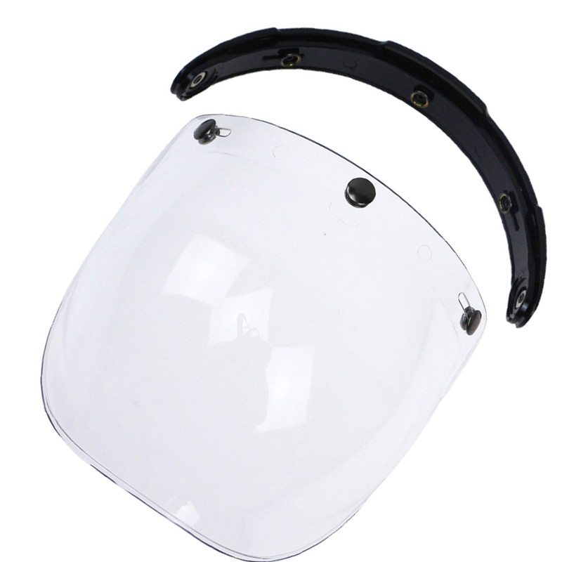 3-Snap Bubble Wind Visor For Biltwell Gringo&Bonanza Motorcycle Helmet
