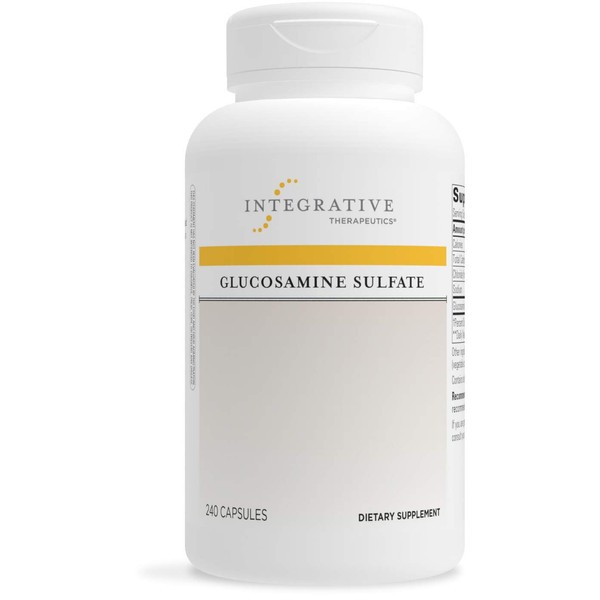 Integrative Therapeutics Glucosamine Sulfate - Building Block of Cartilage* - for Women and Men - Gluten Free - Dairy Free - 240 Capsules
