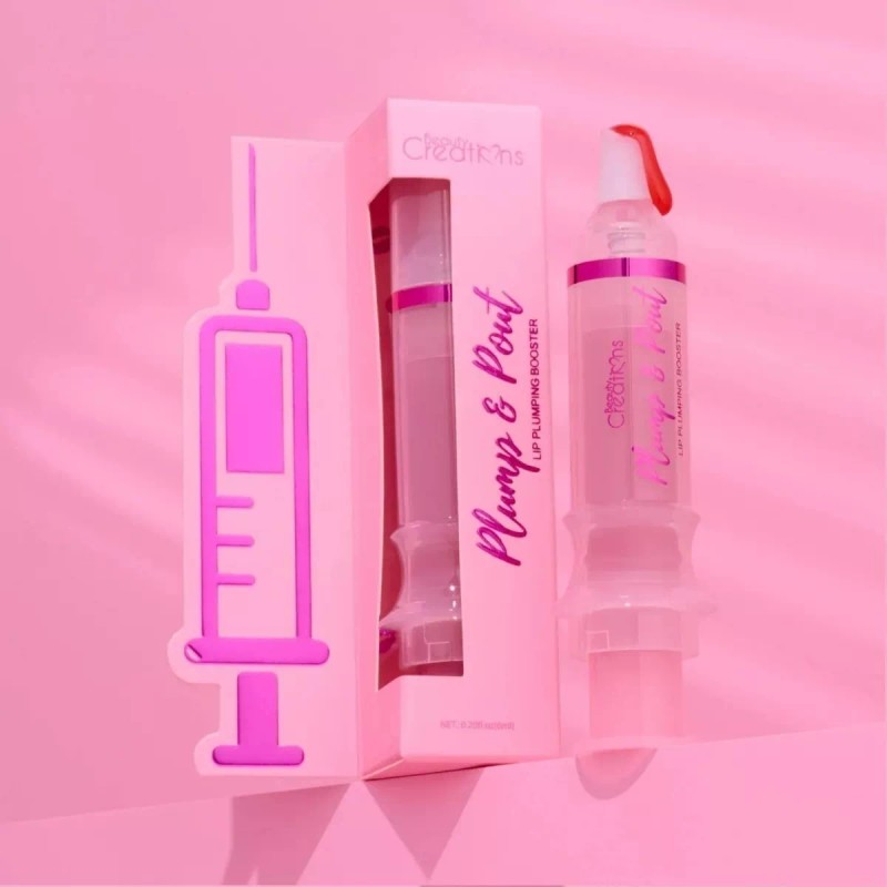 ShopinistaMeta Lipgloss Voluminizador Plump & Pout Beauty Creations 4 Tonos