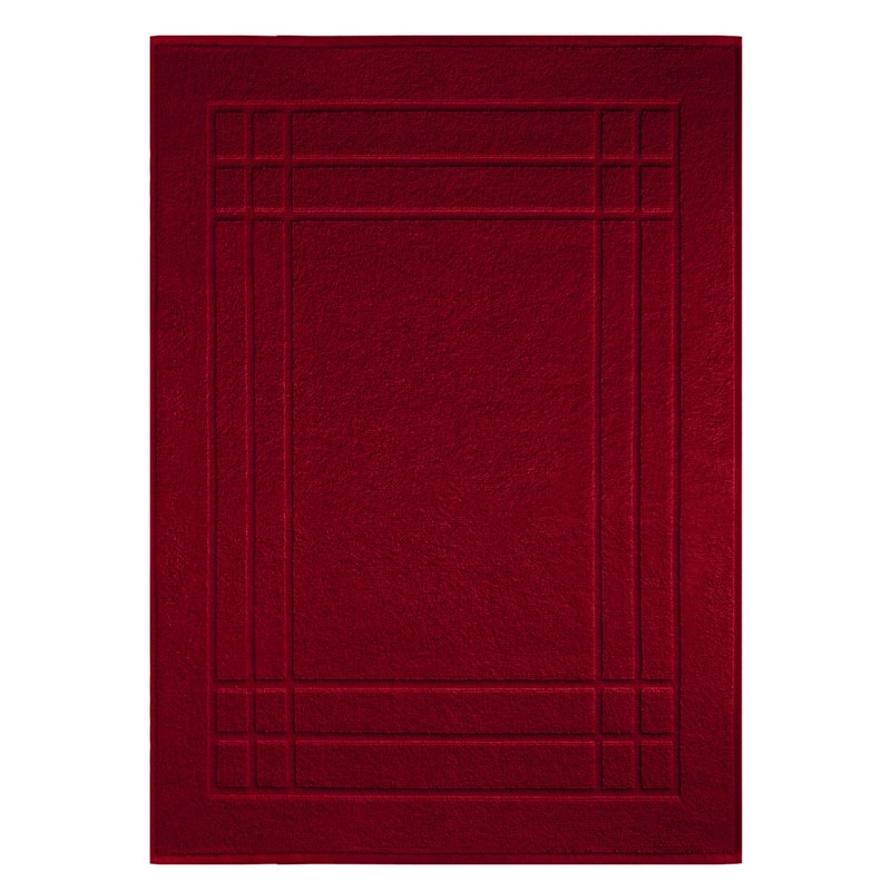 Lashuma Linz Absorbent Bathroom Mat 50 x 70 cm Ruby
