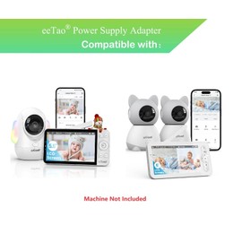 eeTao 5V USBC Charger for ieGeek Baby 5,Baby 1T,KNS-BM0047-US KNS BM0047 US Split-Screen Baby Monitor DC5V USB Type C Replacement Power Supply Charger Cable Cord