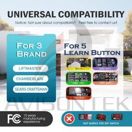 1Pack - Chamberlain Garage Door Opener Keypad 940EV-P2 940ESTD Security+ 2.0 MyQ 3-Year-Warranty