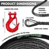 STEGODON Synthetic Winch Rope, 3/8" x100ft 23809LBS Dyneema Winch Rope