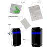 Wireless Doorbell Self-Powered Doorbell Button Kit 4-Speed Adjustable Volume with