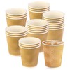 Bemoseng Pack of 25 Coffee Cups Made of Kraft Paper,