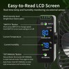 DAOTAILI Grow Tent Fan 6”, LCD Display with Sensor, Adjustable