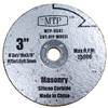 MTP 3" (75mm) 3" x 3/8" x Abrasive Disc (5