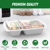 50 Pack (100-Piece) 28 oz Meal Prep Containers Reusable with