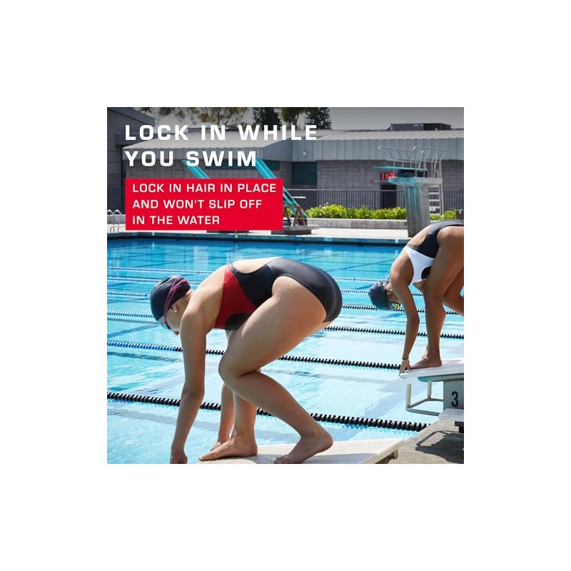 TYR Sport Gorro de natación (de Silicona, para Cabello Largo,
