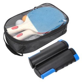 Portable Sport Automatic Ping Pong Bats Racket Telescopic Net Frame Set with 6 Balls