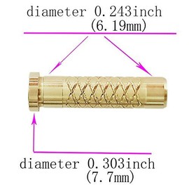 yeseje Brass Arrow Inserts Insert Inner Diameter .245 Weight Arrow Shaft (12-Pack) (150 Grain)