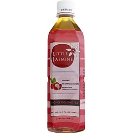 LITTLE JASMINE Lychee Oolong Tea, 16.9 Fl Oz (Pack of 12)