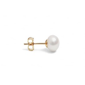 Pearl Earring Stud 18k Gold Plated (8 mm)