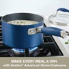 Anolon Advanced Home Hard-Anodized Nonstick Saucepan, 2-Quart, Indigo