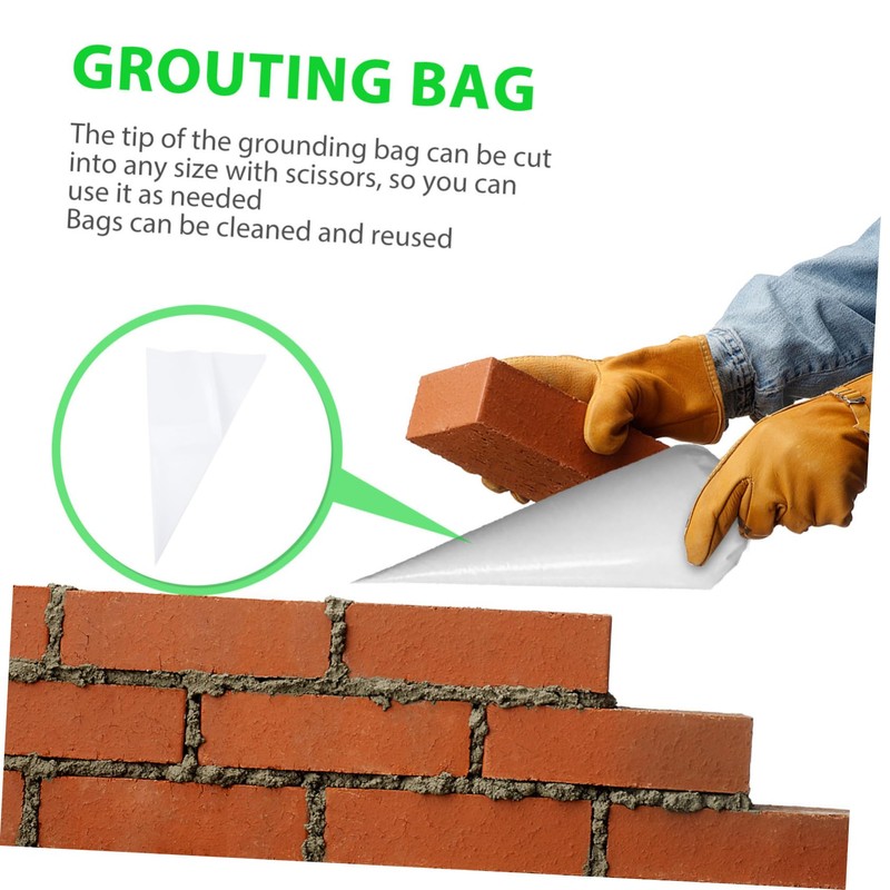 TEHAUX 20Pcs Grout Sealer Bags for Masonry Durable Grouting Piping