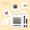Individual Lashes 144 Cluster Lashes QUEWEL DIY Eyelash Extensions Kit,