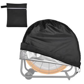 VEGARD Industrial Fan Cover,Outdoor Fan Cover, Heavy Duty Waterproof&Dustproof Cover for 24" High Velocity Floor Fan, Drum Fan, High Speed Blower,Suitable for indoor and outdoor