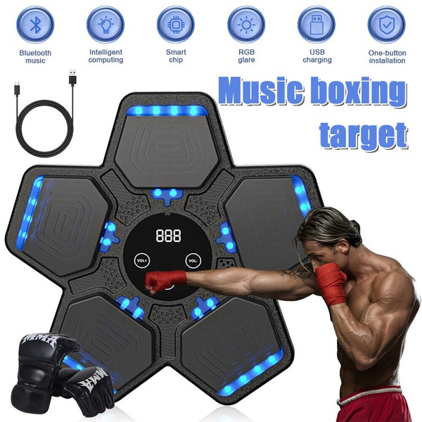 2pcs Music Boxing Machine with Boxing Gloves, Smart Bluetooth QJB-22(pentago
