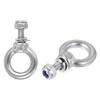 sourcing map Lifting Eye Bolt M4 x 11mm Male Thread