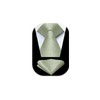 HISDERN Men's Tie Handkerchief Plain Tie & Pocket Square Set
