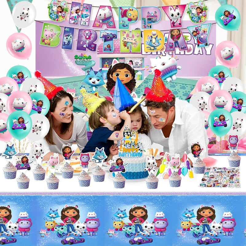 GB 98PCS Ga bby Birthday Party Decorations, Cartoon Theme Party