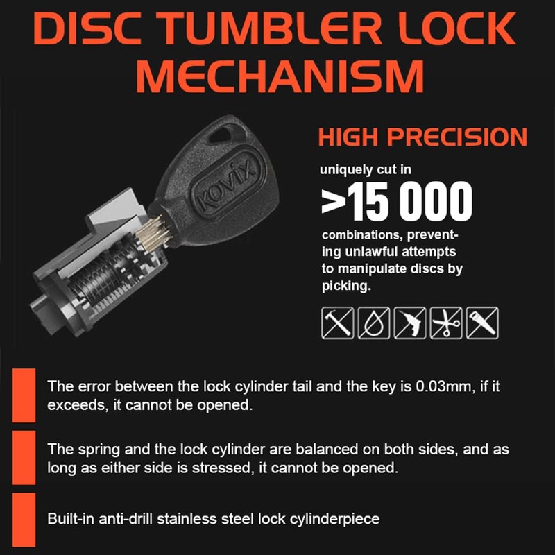 KOVIX Overlord Series KNN1/CB Disc Lock - Easy Push Down