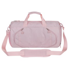 Gym Sports Small Duffel Bag for Men and Women with Shoes Compartment - Mouteenoo (Pink, X-Small)