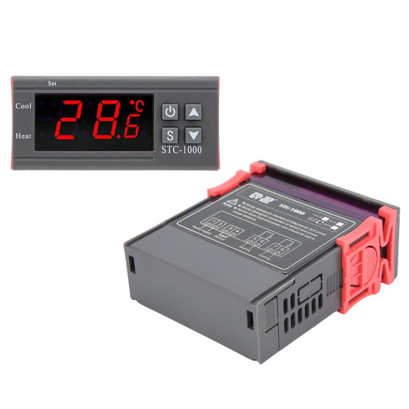 STC‑1000 Digital Temperature Controller Cooling and Heating Thermostat with Sensor