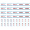 40 Removable Stickers: Chicago State Flag, Party Favors, Decals