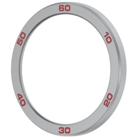 Pidynx Replacement Metal Bezel for CMF Watch Pro 2 - CNC Machined Aluminum Frame, Gym & Outdoor Protection (Silver Red)