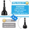 Hakkin 2Pcs Tungsten Carbide Deburring Chamfer Tool Drill Bit, Remove