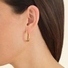 Rosefield Women's Large Oval Gold-Tone Hoop Earrings, 2.55 x 1.75cm