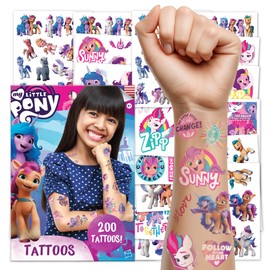 My Little Pony Temporary Tattoos for Kids 200 pack