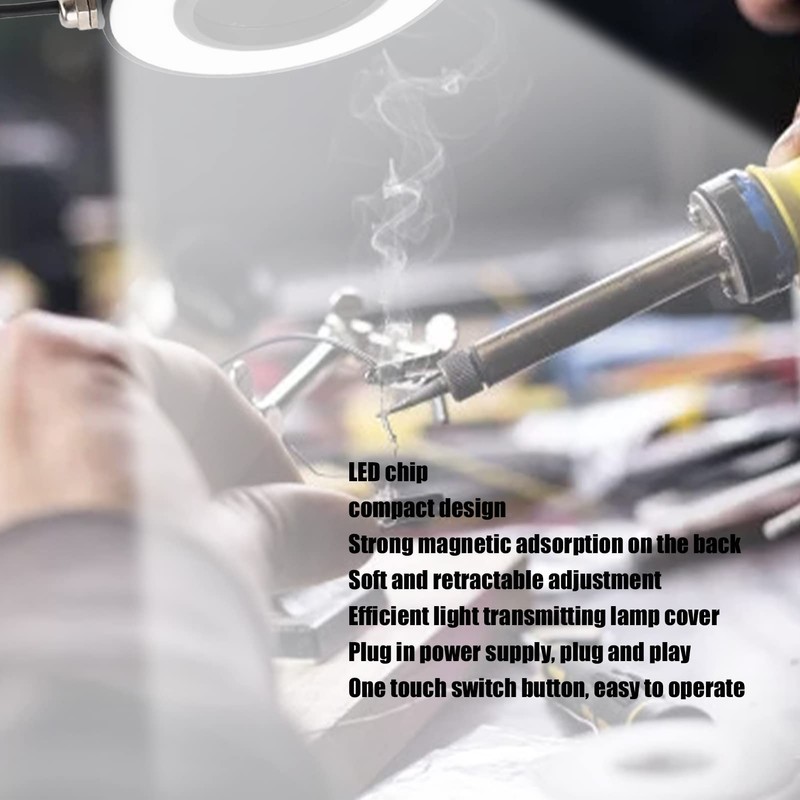 EVTSCAN 10W Ring LED Working Light, Strong Magnetic Adsorption, for