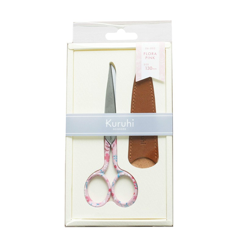 KAWAGUCHI 06-003 Kuruhi Handicraft Scissors, 5.1 inches (130 mm), Flora,