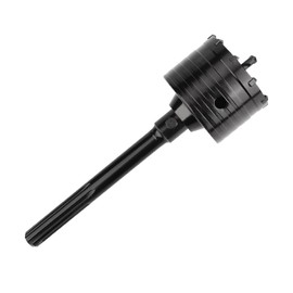 80mm / 3-1/8 inch Concrete Hole Saw with 220mm SDS Max Connecting Rod, Cement Hole Saw for Concrete Cement Brick Wall Stone,Black (80mm (3-1/8 inch))