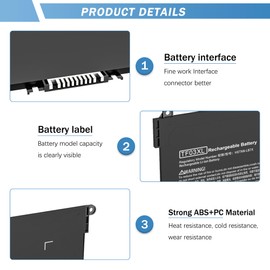 YUERYE TF03XL 920070-855 Battery for HP Pavilion x360 14M-CD0001DX 14M-CD0003DX 15-CC0XX 15-CC1XX 15-CC023CL 15-CC563ST 15-CD040WM 17-AR050WM 15-CC 15-CD 15-CK 14-BF 17-AR Series tpn-q190