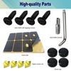 BGGTMO Black License Plate Screws- Stainless Steel Plate Mounting Hardware