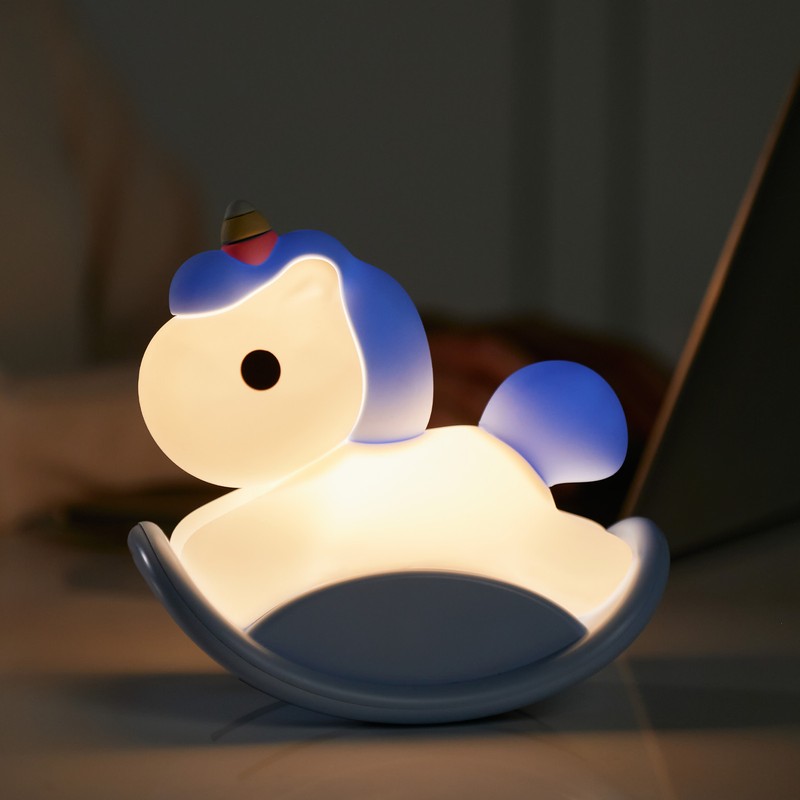 LED Silicone Night Light for Kids USB Rechargeable Cute Horse
